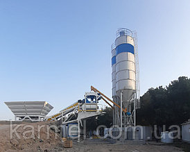 Мобильная бетоносмесительная установка на шаси KARMEL МБСУ-100 PREMIUM