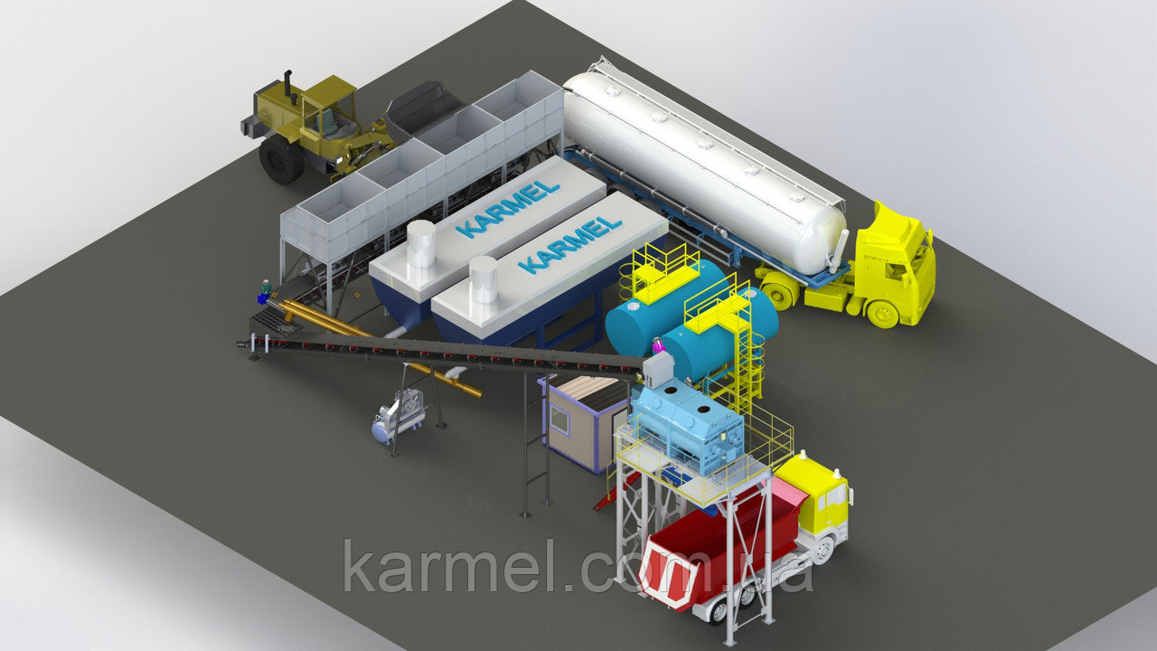 Грунтосмесительная установка для ЩПС KARMEL 300 тон/час