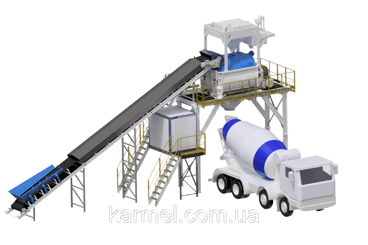 Бетоносмесительная установка БСУ-100К PREMIUM от производителя KARMEL